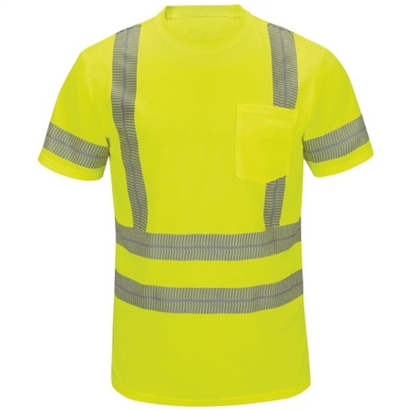 WORKWEAR OUTFITTERS Perform Hi-Vis?Long?Sleeve Class 3 T-Shirt -Large SVY3AB-RG-L